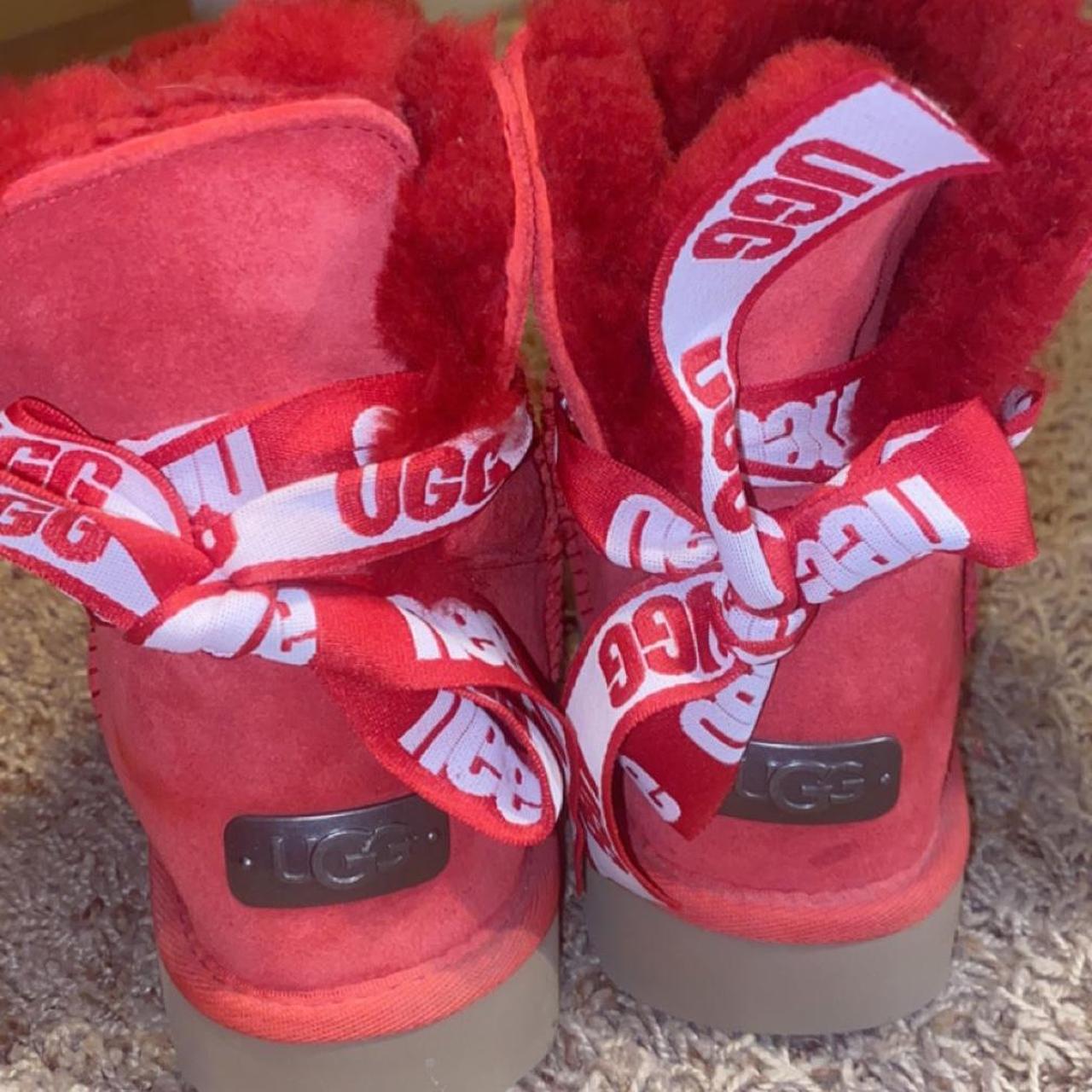 Red Uggs Women s size 6 Only worn a handful of Depop