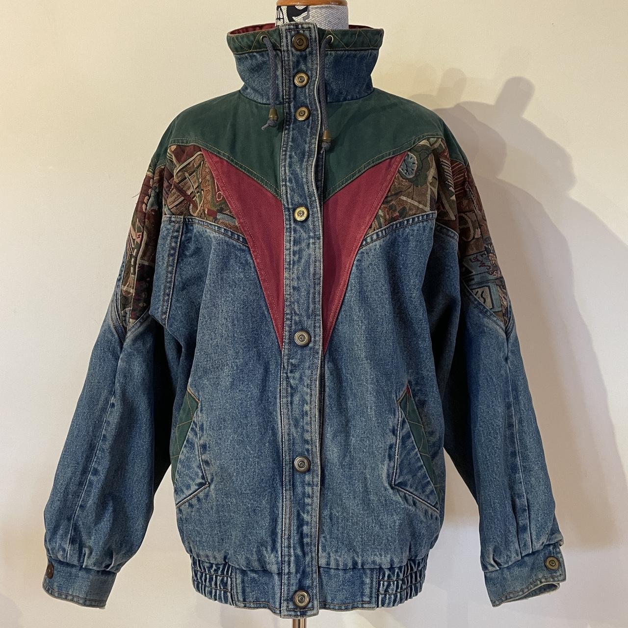 Vintage 90’s Current Seen Denim Jacket Women Medium.... - Depop