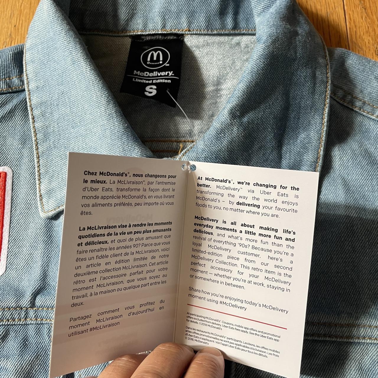 McDonalds x Uber Eats Jean orders Jacket