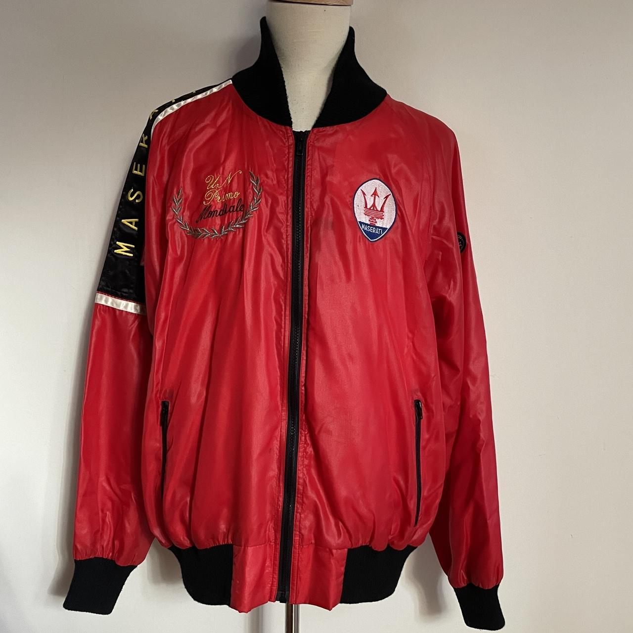 Vintage Maserati Style Auto Racing Jacket Men Depop