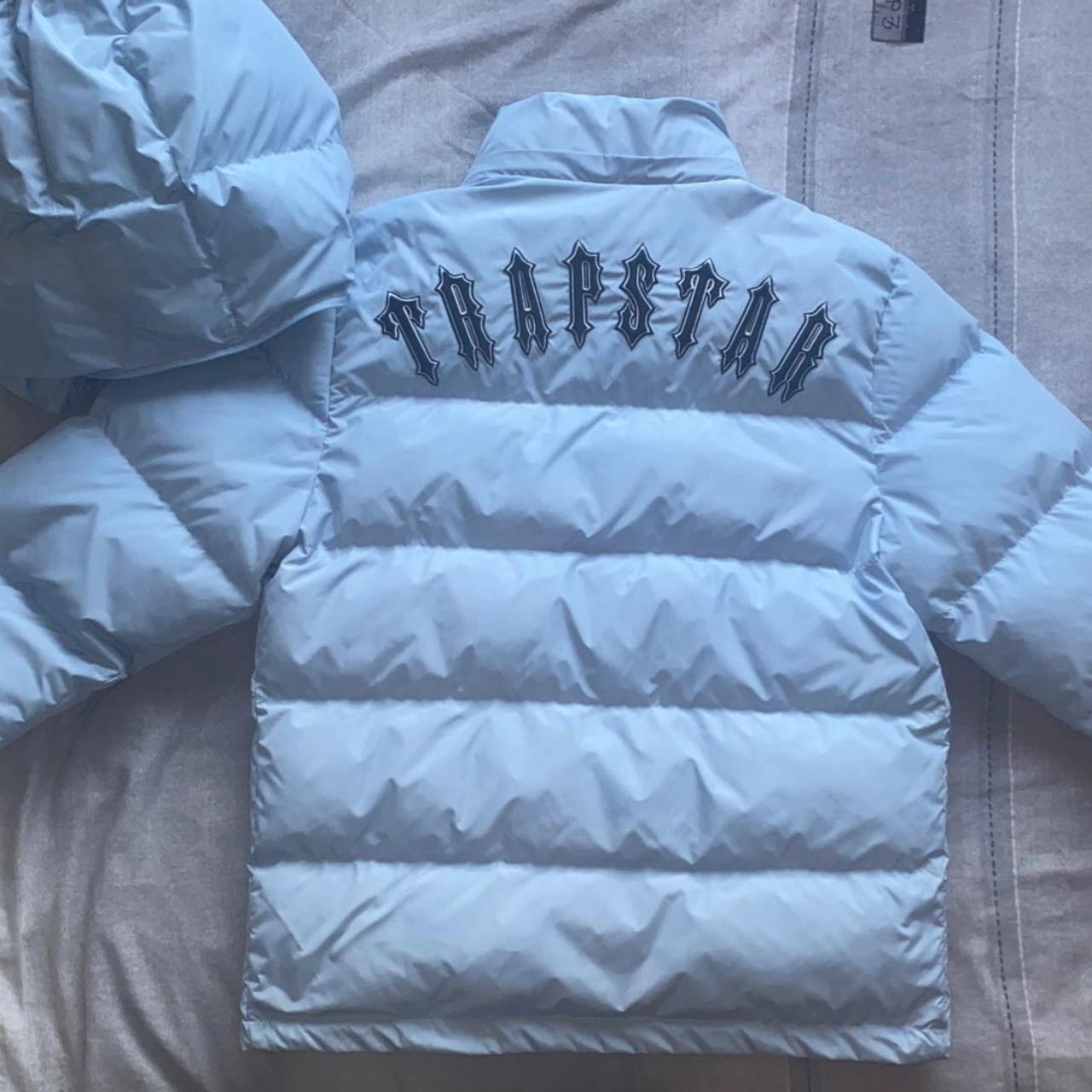 Mens Trapstar Irongate ice blue puffer jacket/coat... Depop