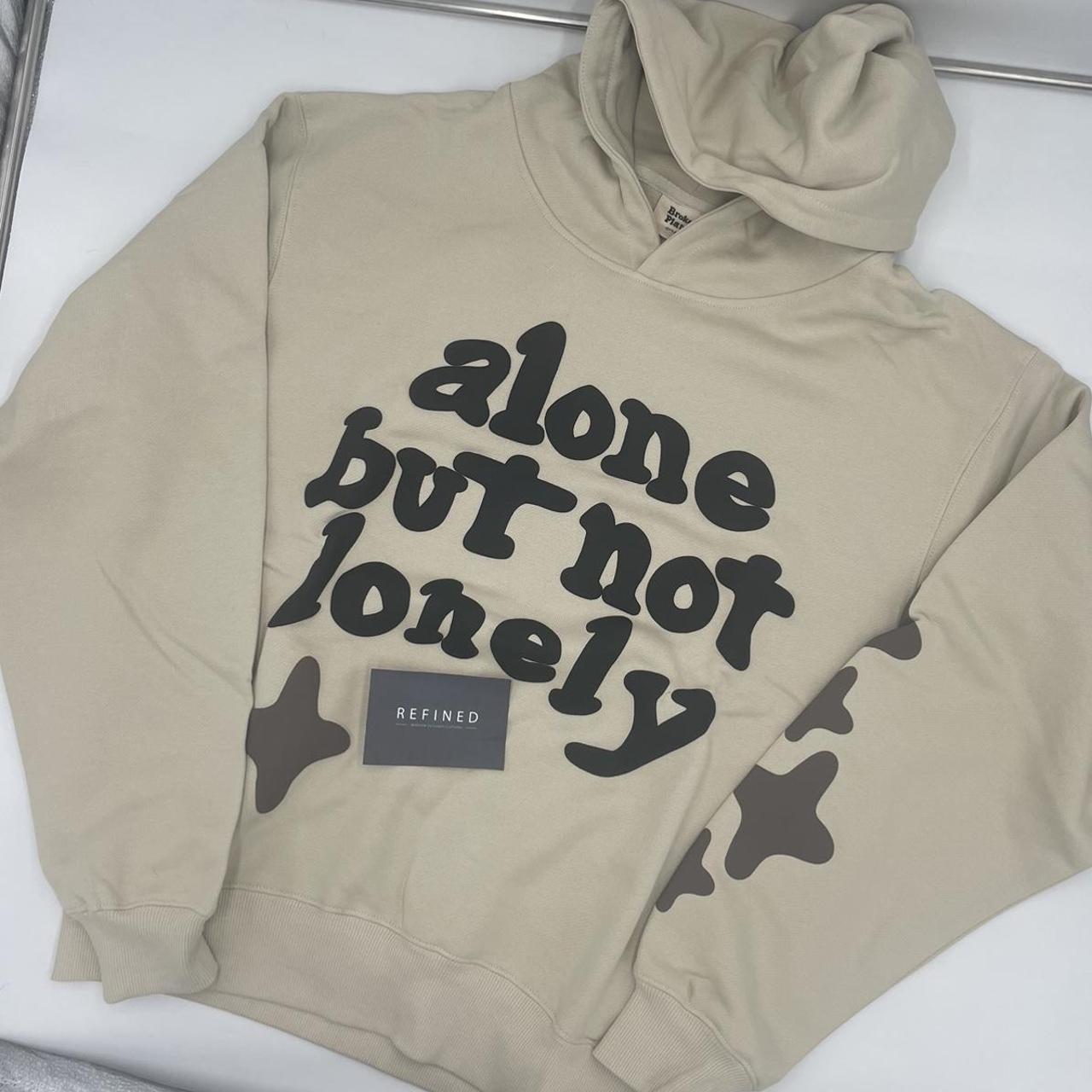 Men's Broken Planet 'Alone But Not Lonely' Hoodie,... - Depop