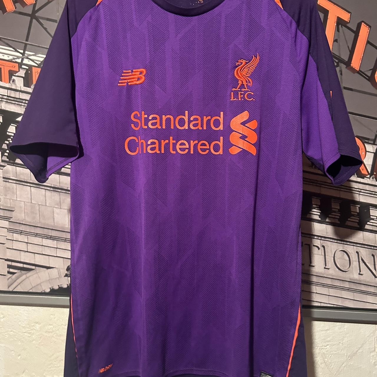 Liverpool New Balance soccer jersey #liverpool... - Depop