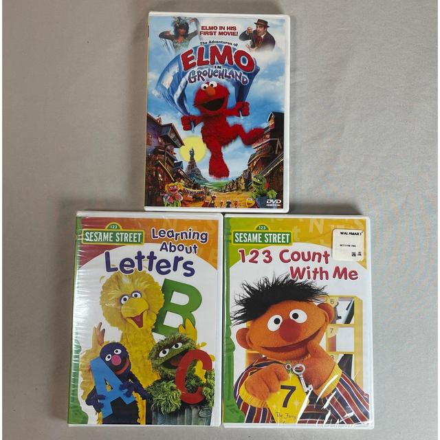 Sesame Street Lot of 3 DVDs. Included: Elmo in... - Depop