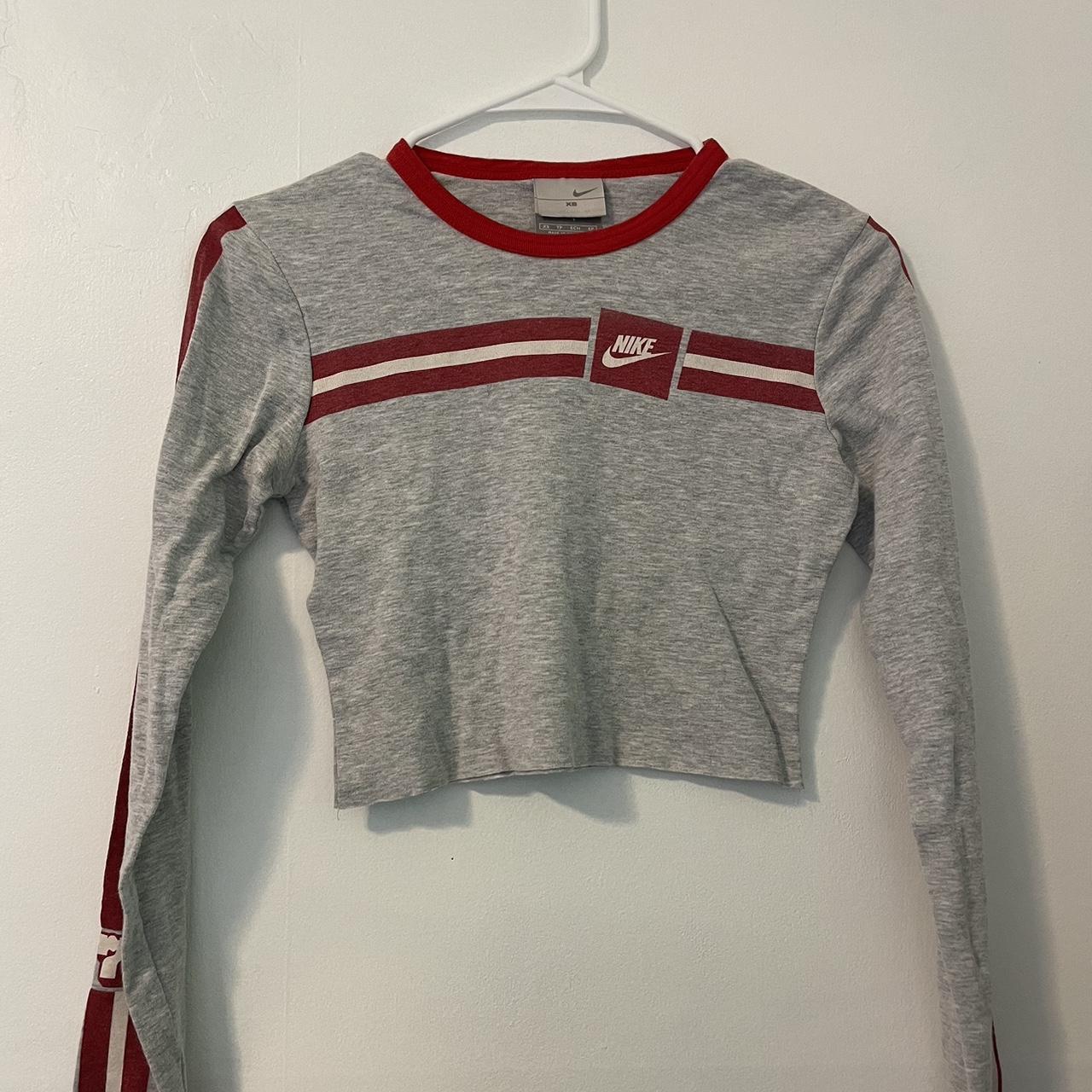 cropped long sleeve nike