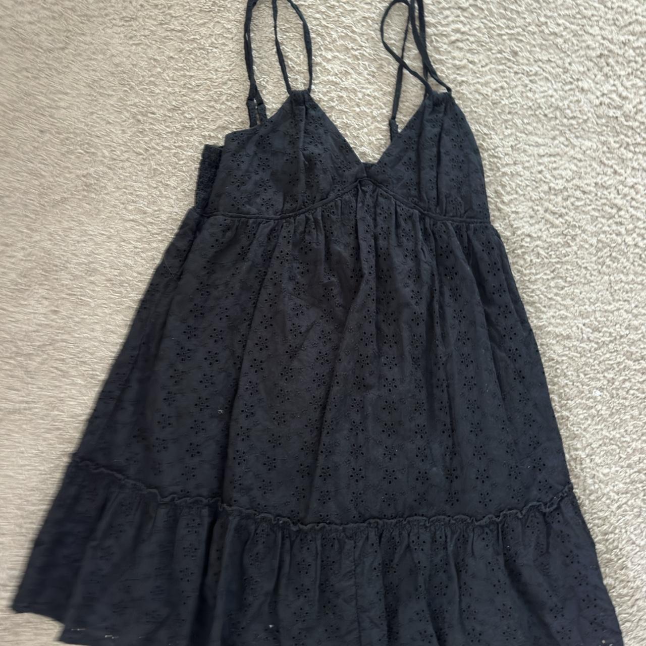 Black mini beach dress - Depop