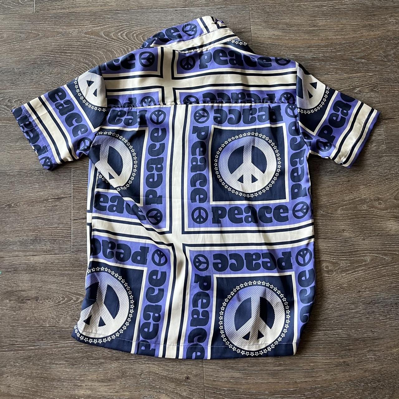 Urban Outfitters Peace Sign Zip Hoodie Size XS (fits - Depop