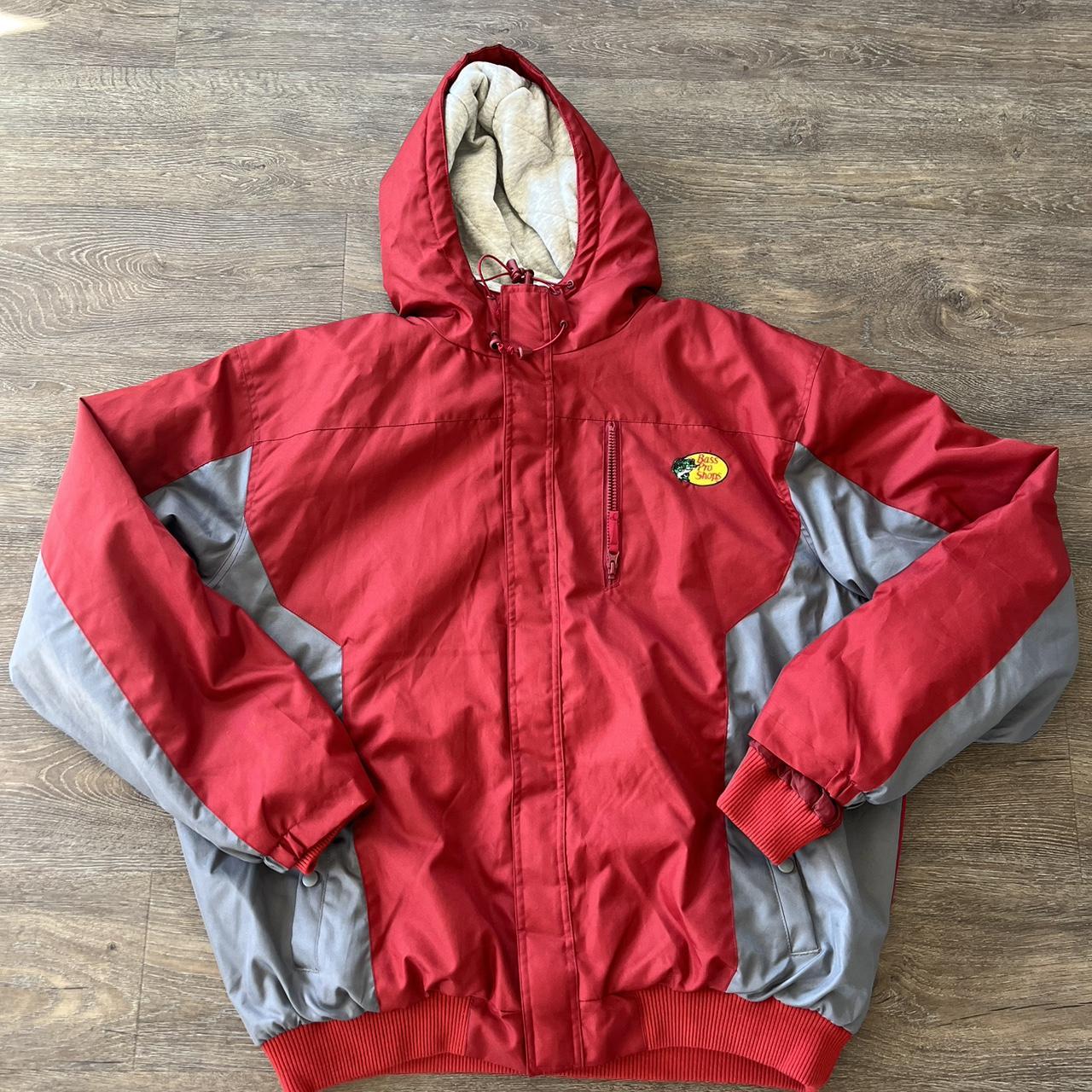 Bass Pro Shops Red Heavyweight Thick Puffer Jacket Depop 8528