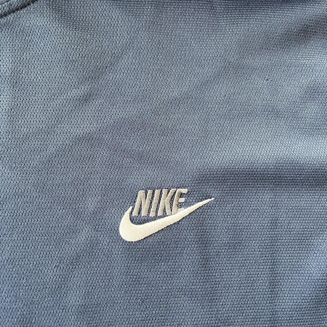 Vintage 2000s Nike Silver Tag Navy Long Sleeve XL... - Depop