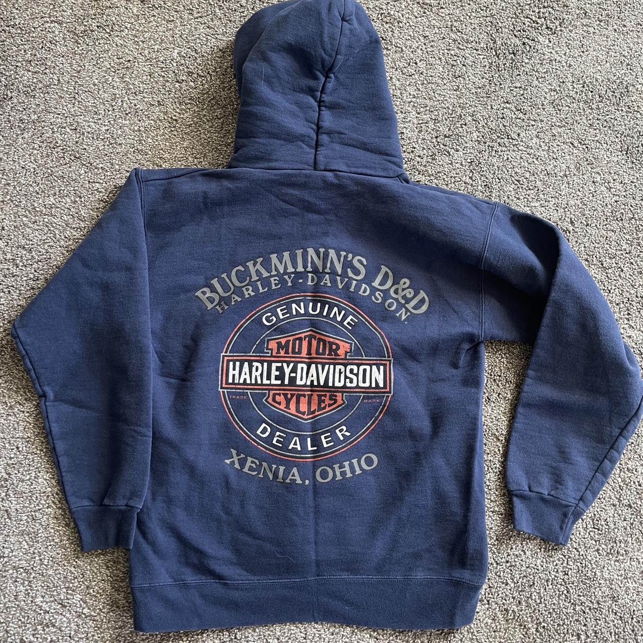 Harley Davidson Hoodie Size small Front and back... - Depop