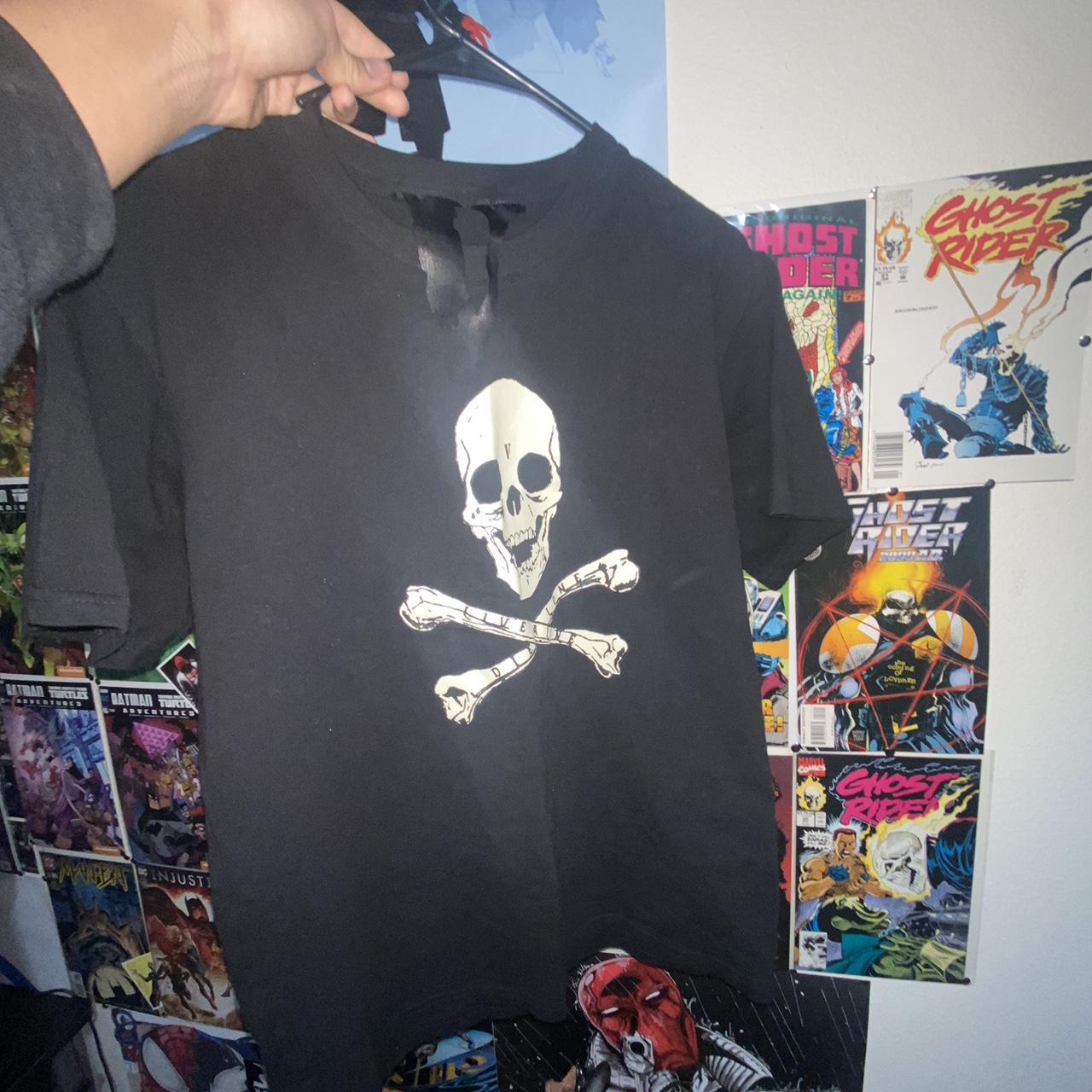 Vlone skull clearance tee