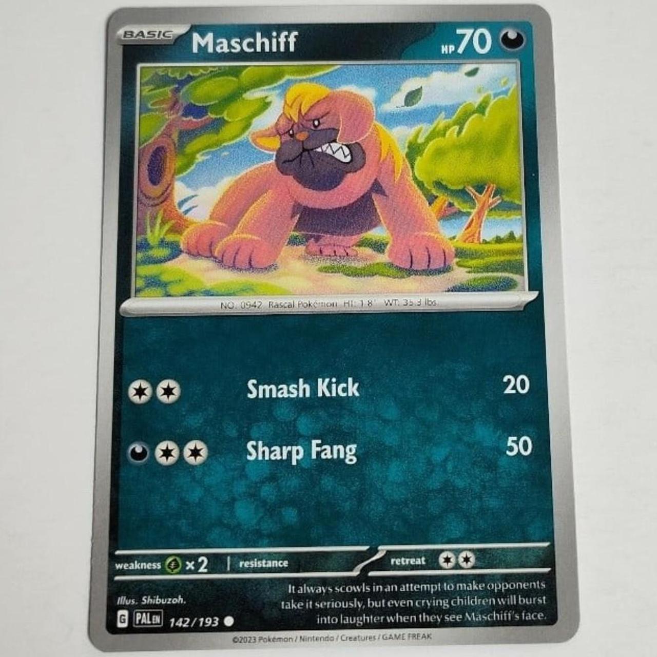 Maschiff 142/193 Paldea Evolved Pokemon Card NM... - Depop