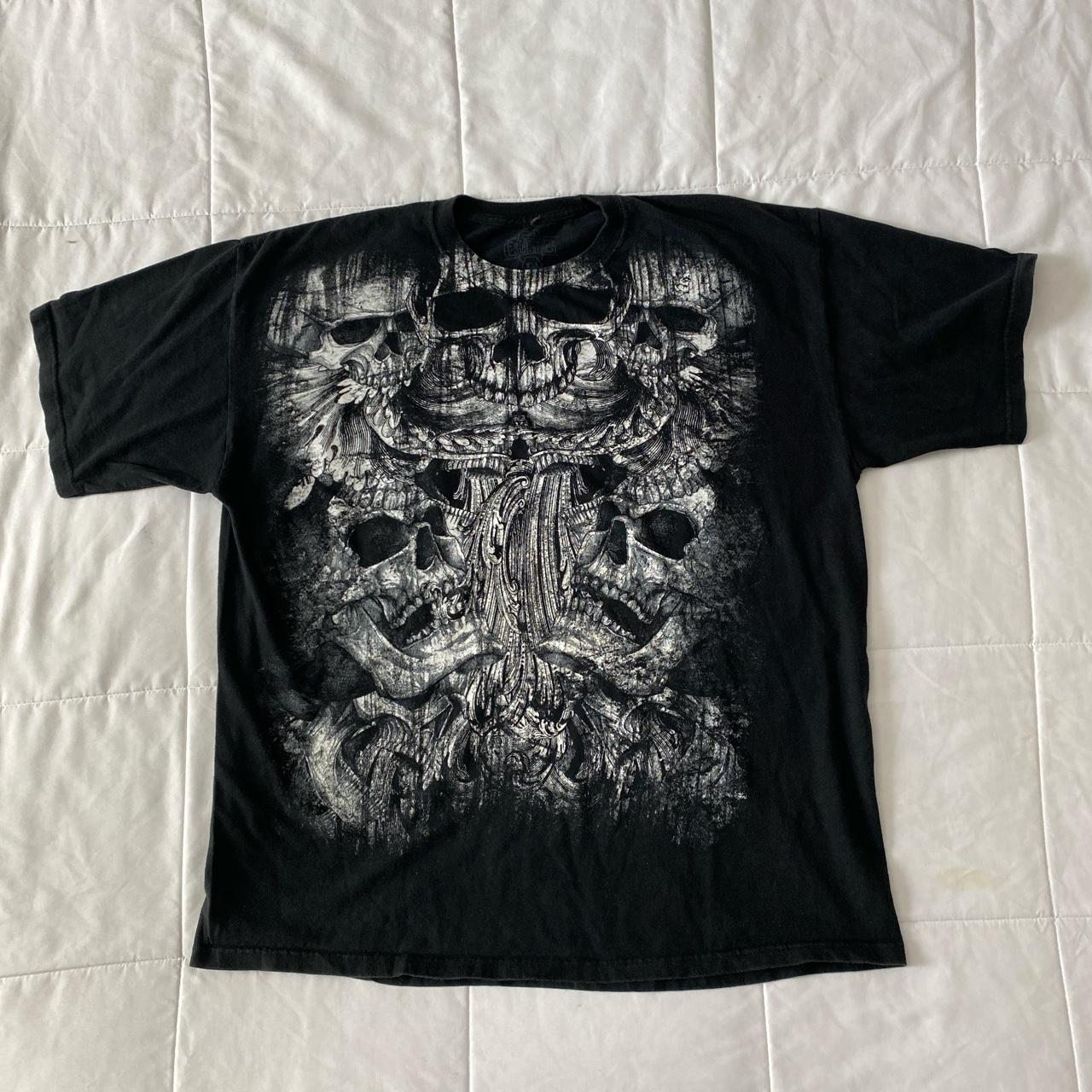 CRAZYYY Black MMA Elite Skeleton shirt -Used but in... - Depop