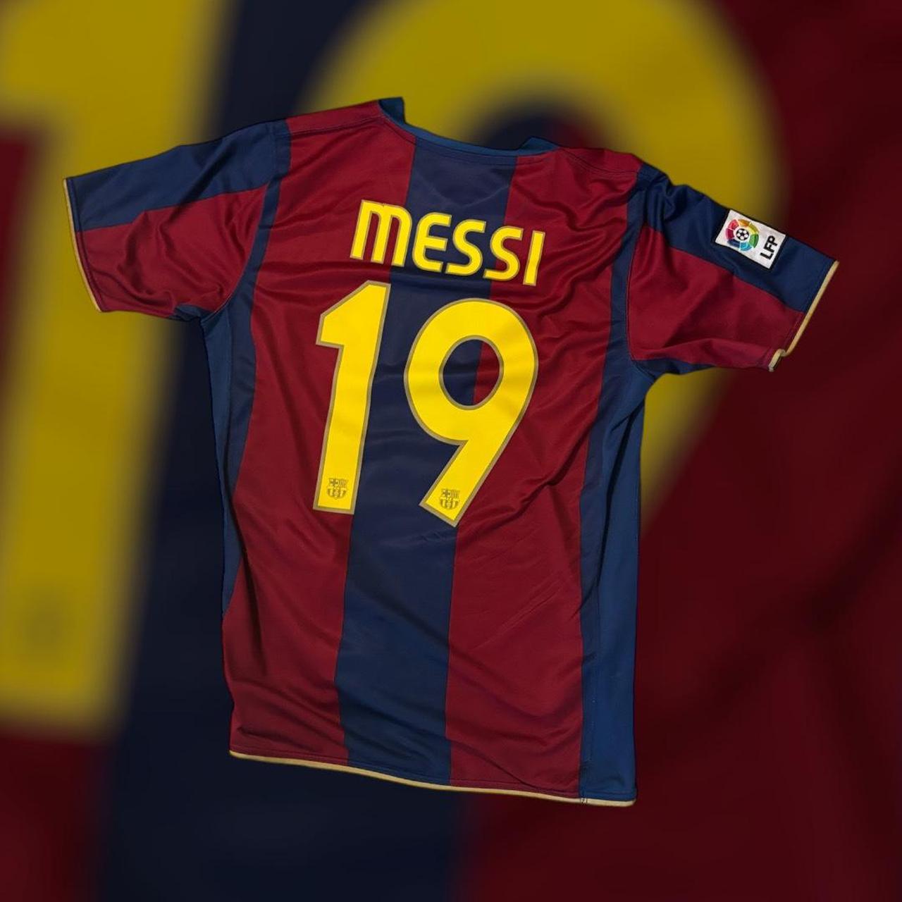 FC Barcelona Nike シャツ Messi 19 Nike Men's FC Barcelona 18/19 Messi Home Jersey Deep Royal