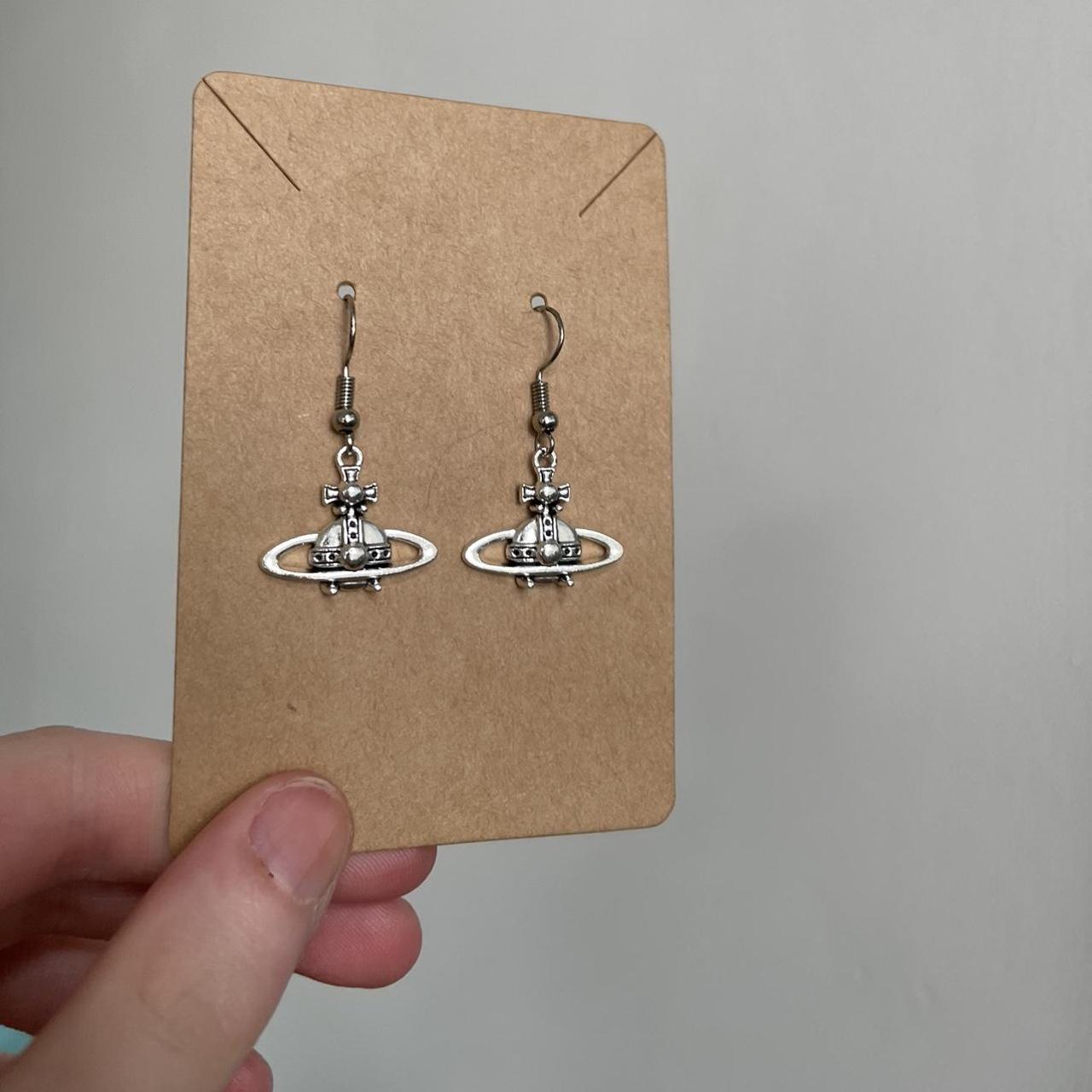 Small vivienne westwood earrings silver Clearance