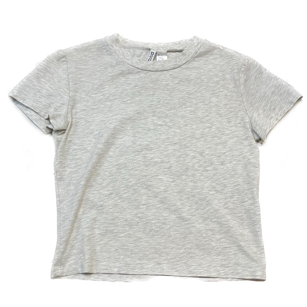 grey baby tee ‼️NO PAYPAL PLEASE‼️ labeled size... Depop