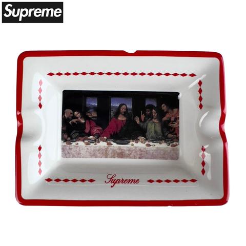 Supreme 2013 Box Logo Glass Ashtray Plate Great | Depop