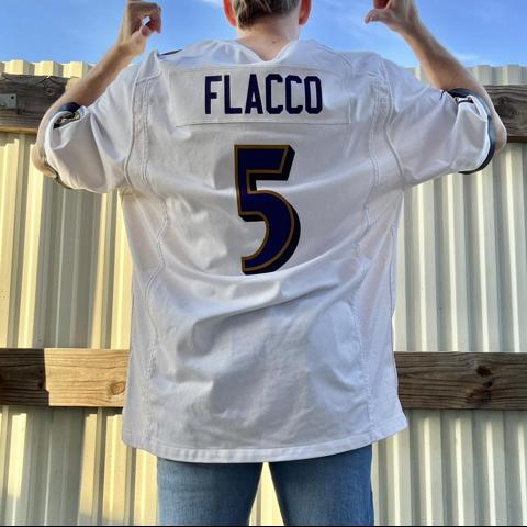 \ud83e\udeb6Baltimore ravens jersey (Flacco) is brand new with... - Depop