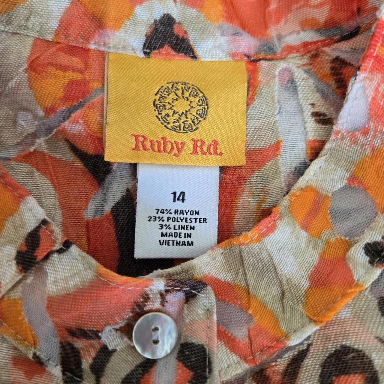 Ruby Rd. Women's Blouse - Orange - 14 – Ruby Rd. … - image 3