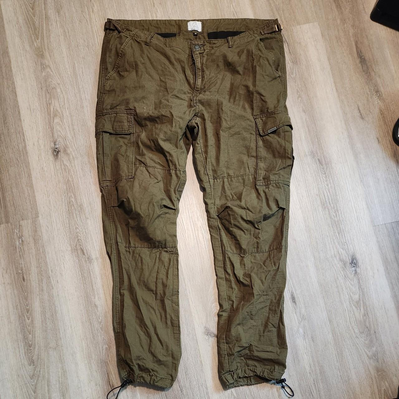 Kuwalla tee green ripstop cargo pants. Size is 38,... Depop