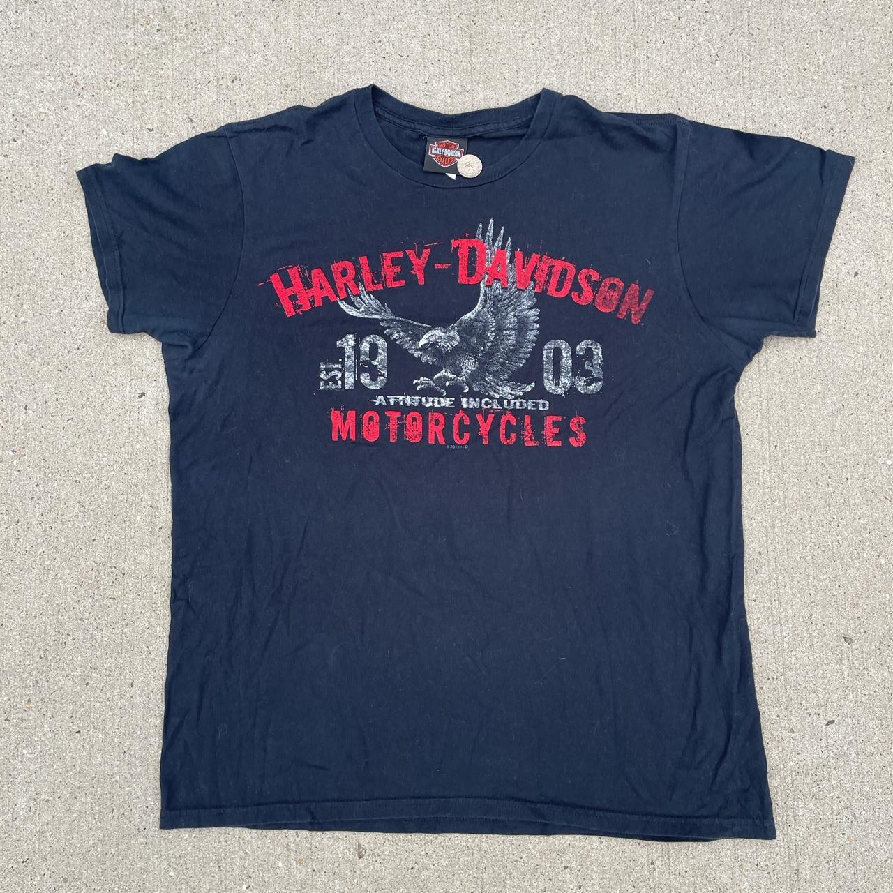 American Harley Davidson T-Shirt . size medium .... - Depop