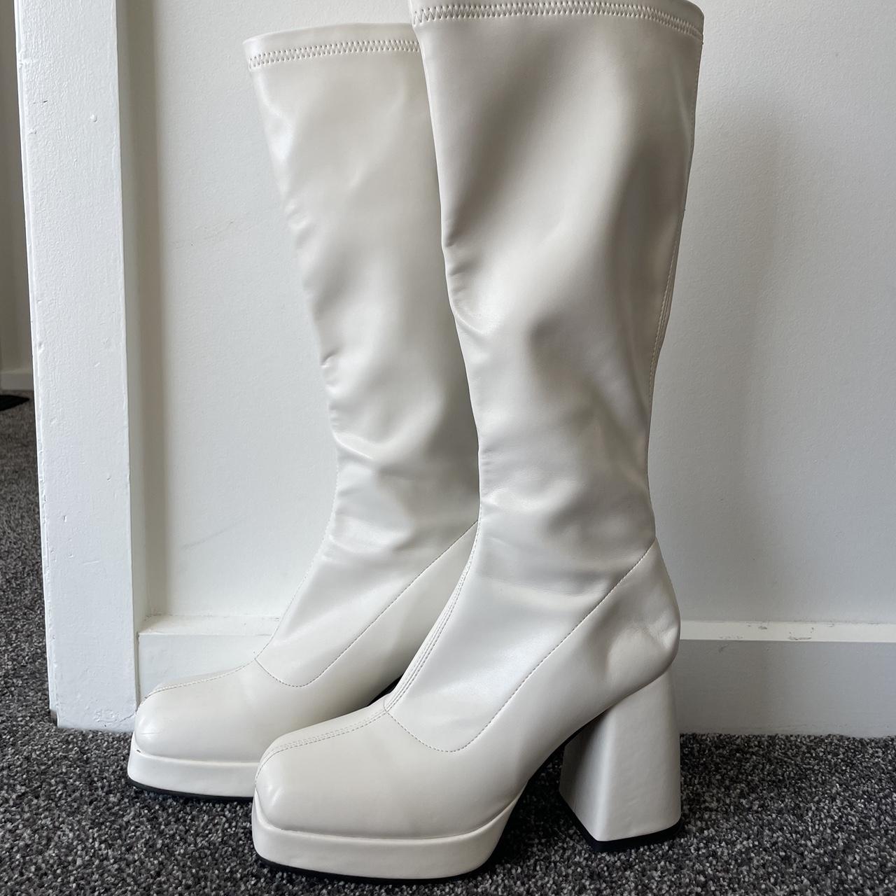 mens white platform boots