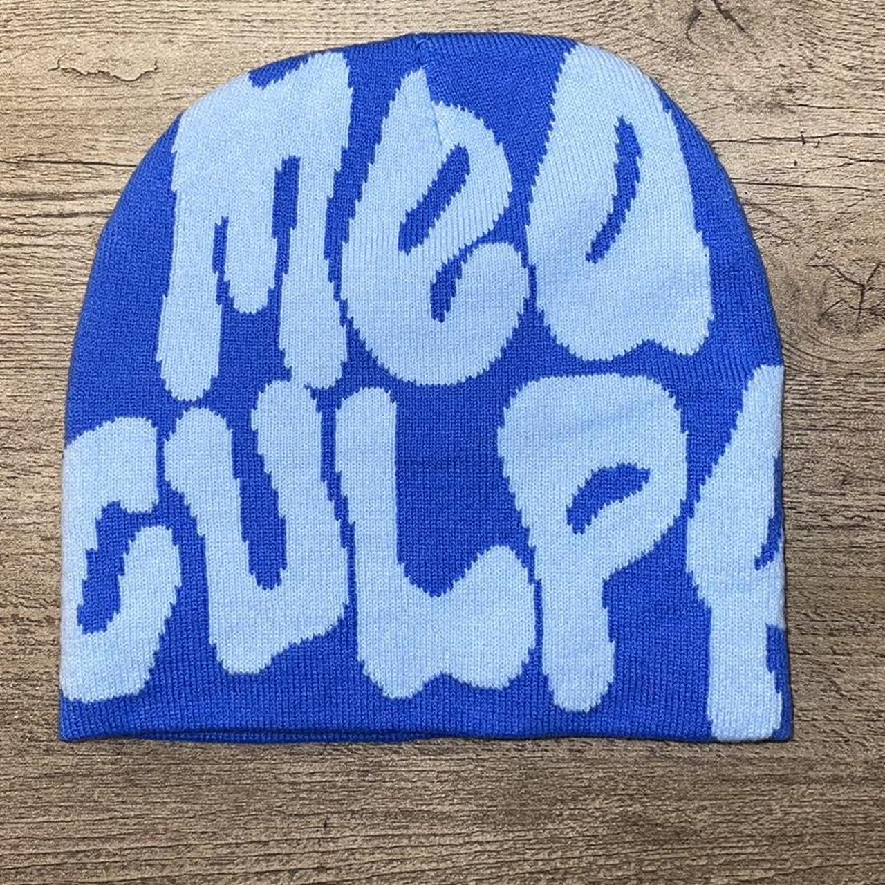 Mea Culpa Beanie Blue & Baby Blue #meaculpa - Depop