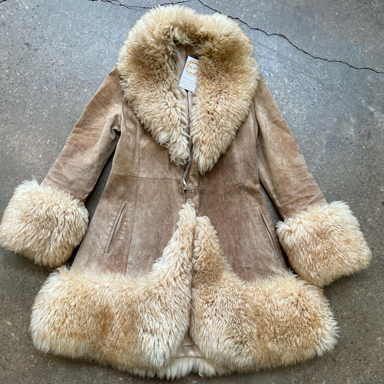 Vintage 1970s tan tone penny lane coat Beautiful... - Depop