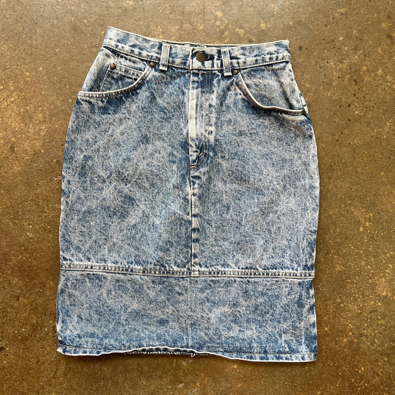 1980s jean 2025 skirt outfit