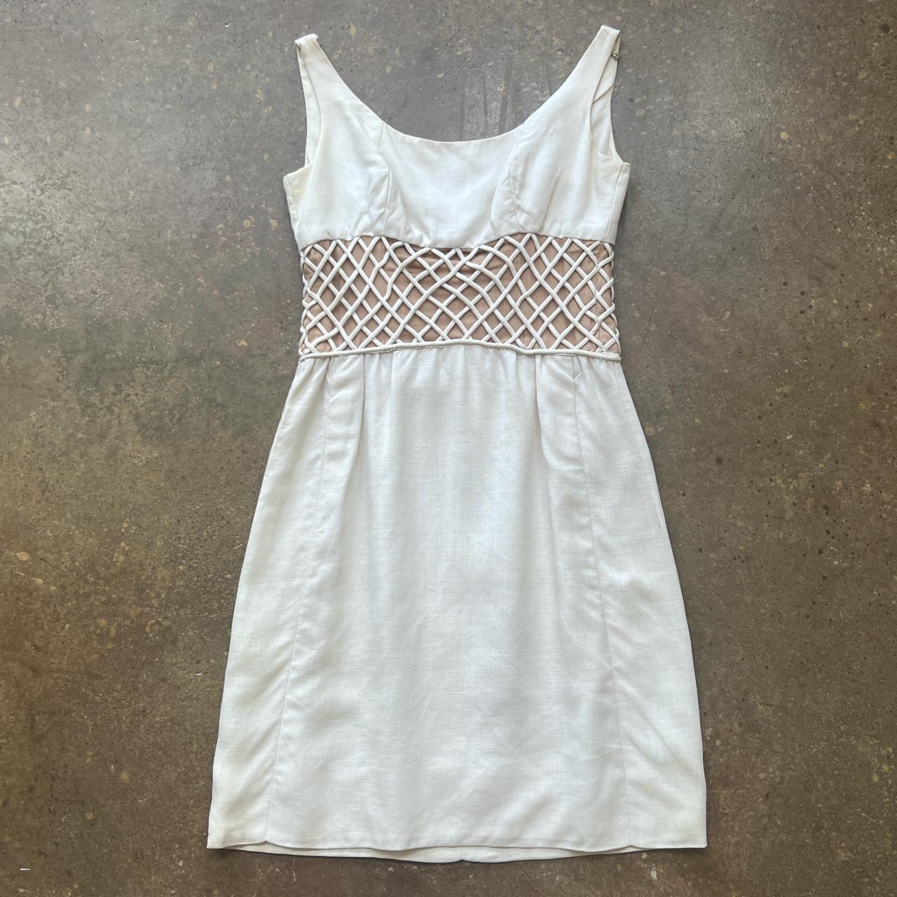 Vintage 1960s white sleeveless mini dress Cute... - Depop