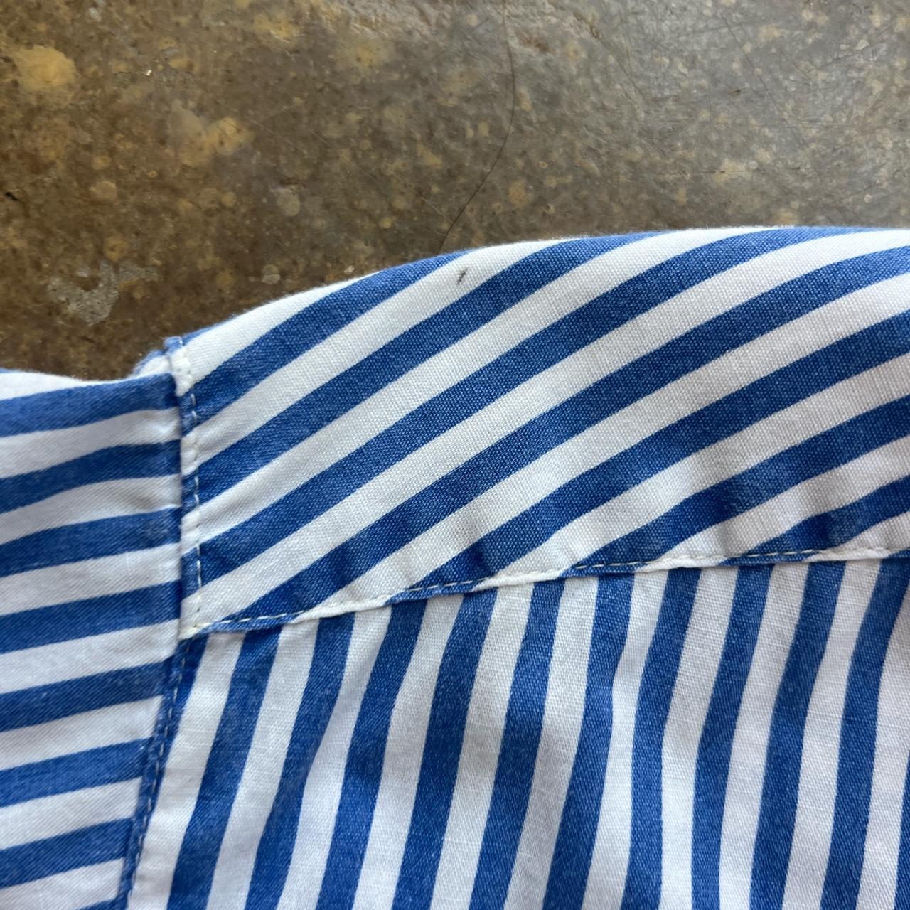Espirit Women's Blue and White Shirt (4)