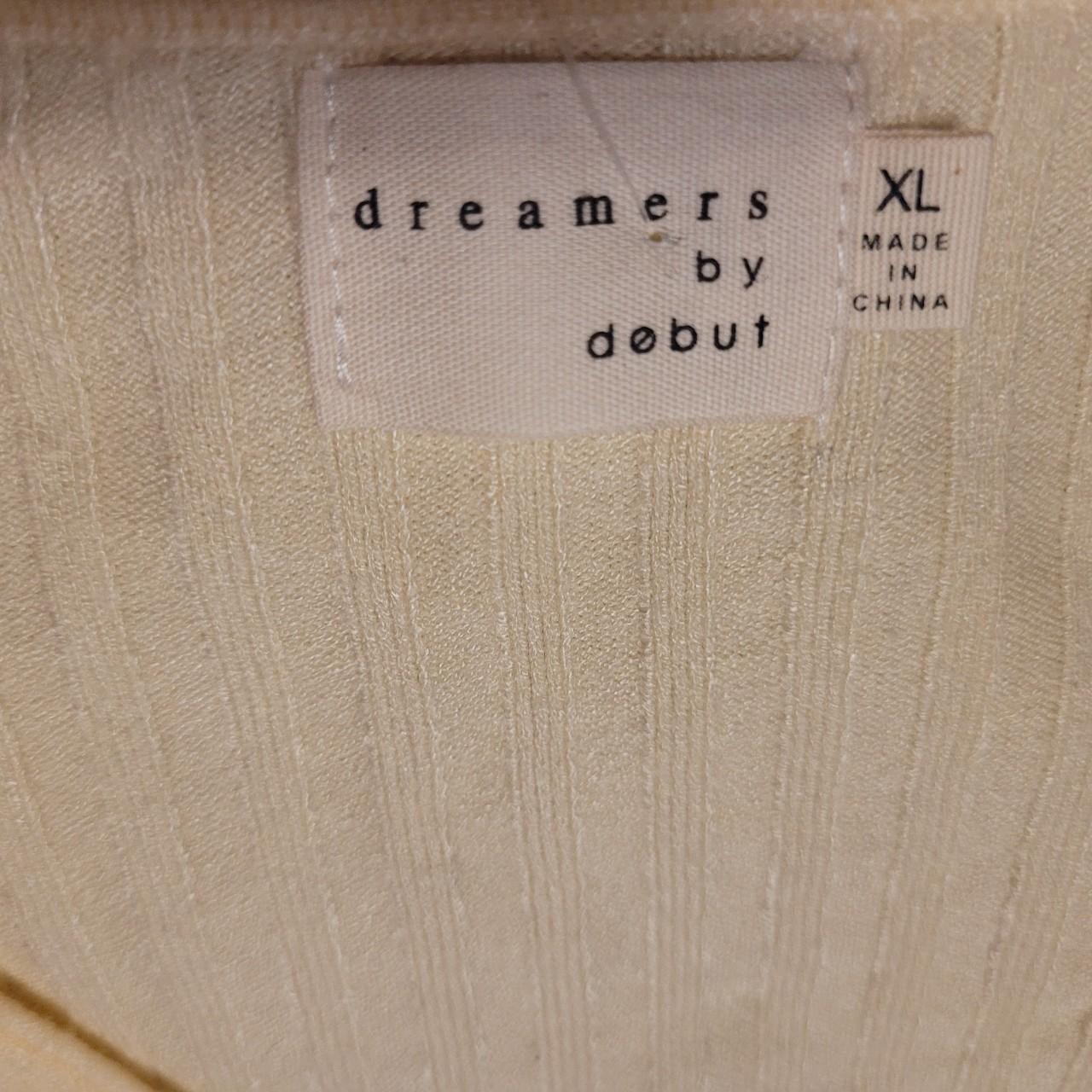 DREAMERS BY DEBUT Women's Yellow and Cream Cardigan (4)