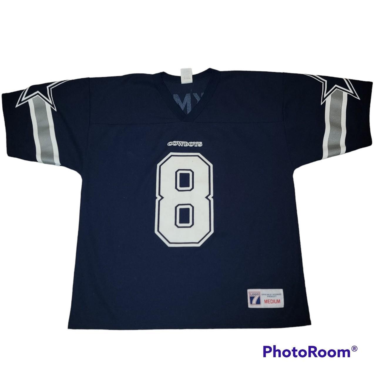 Vintage Troy Aikman Dallas Cowboys Logo 7 Football - Depop