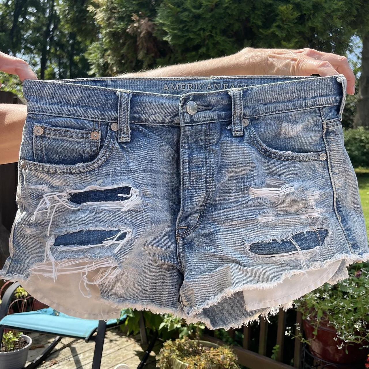 American Eagle Distressed Jean Shorts