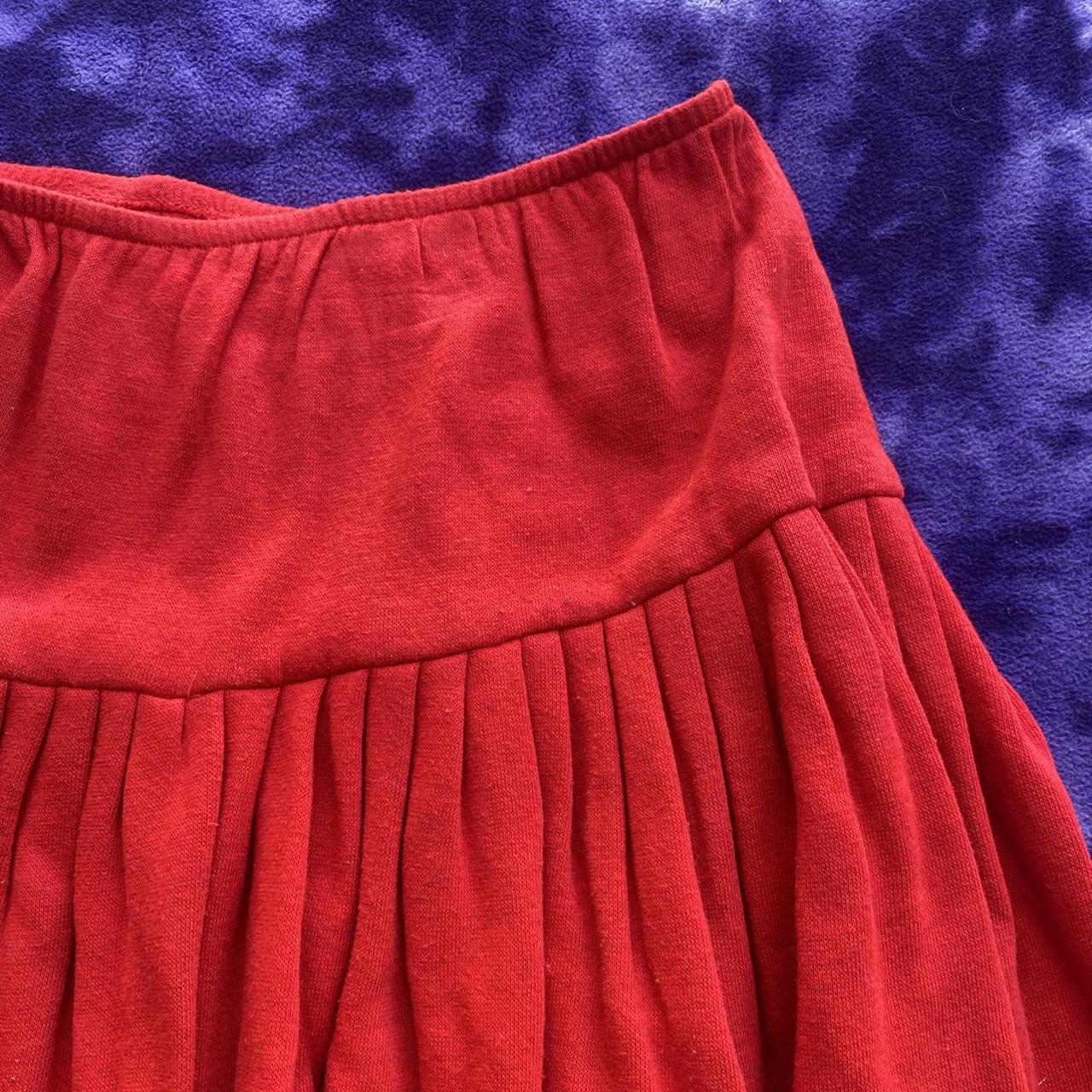 Vintage Norma Kamali Red Skirt. Floor length. - Depop