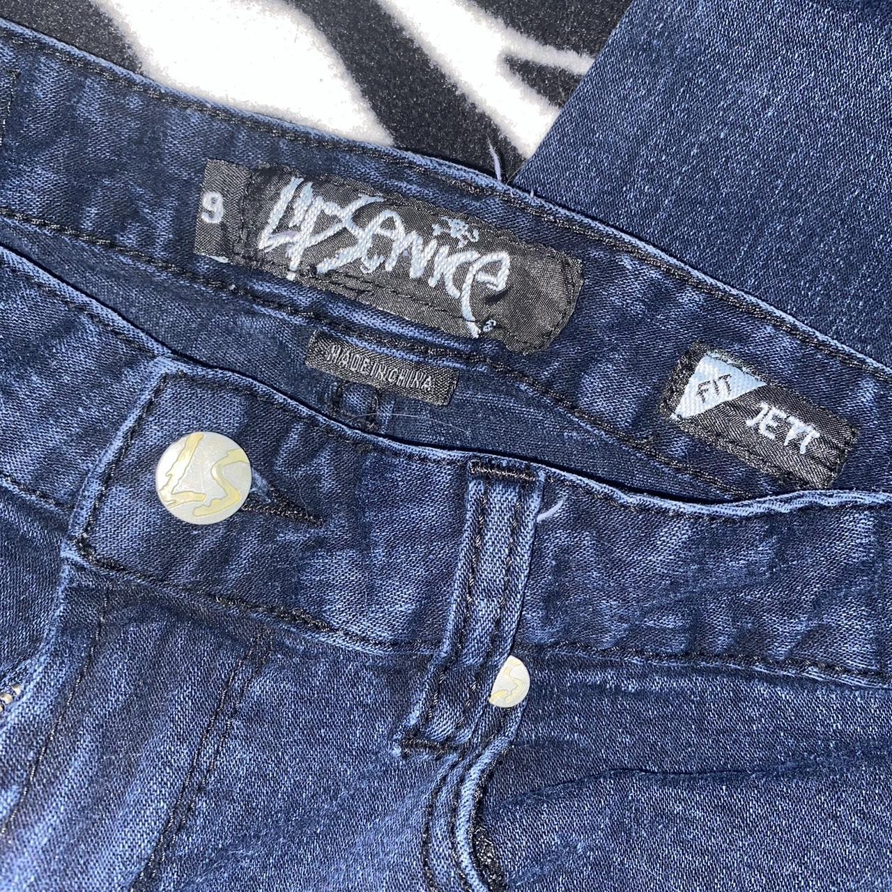 Lip service heart pocket skinny jeans, looks navy in... Depop