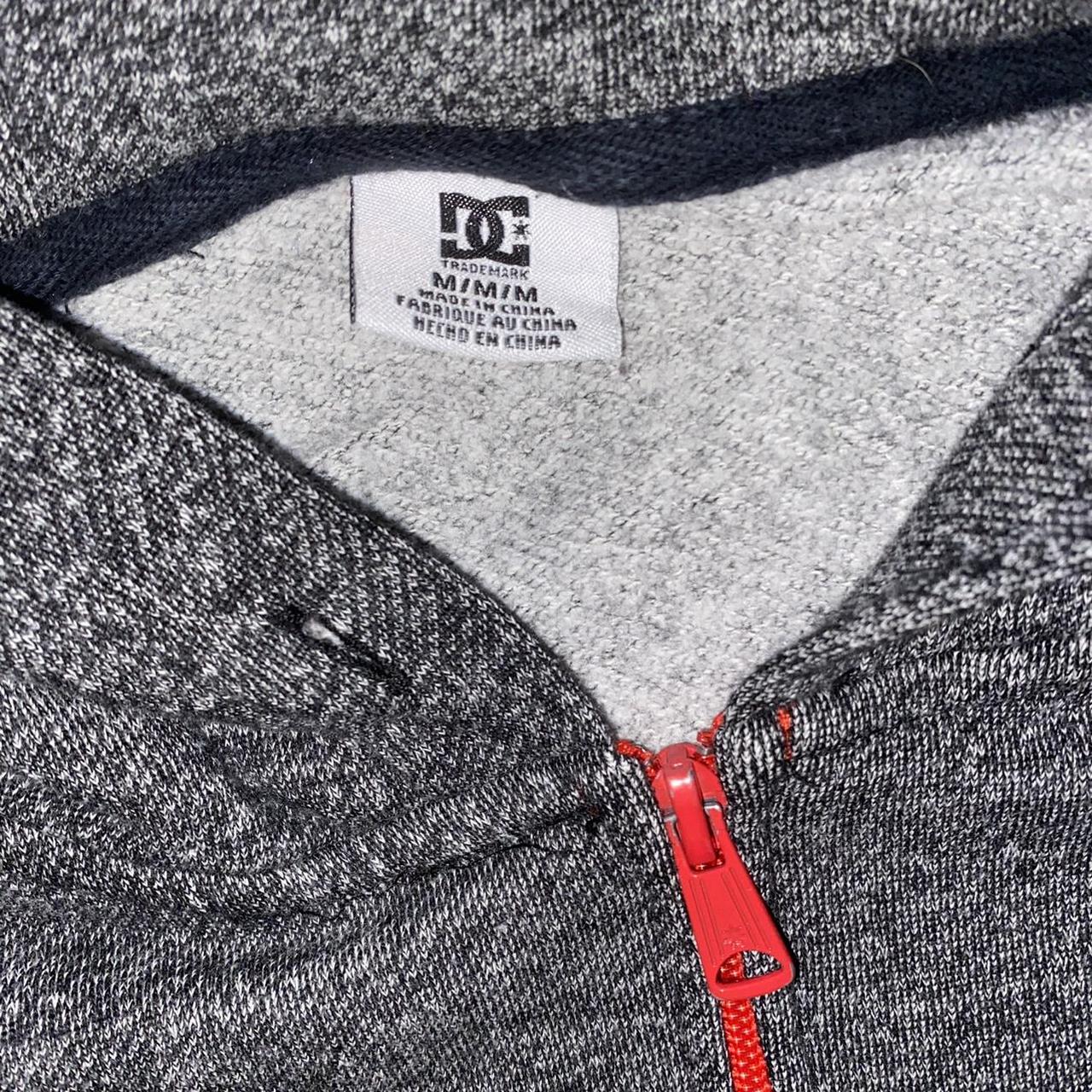 Clean DC Shoes gray embroidered logo hoodie. Super... Depop