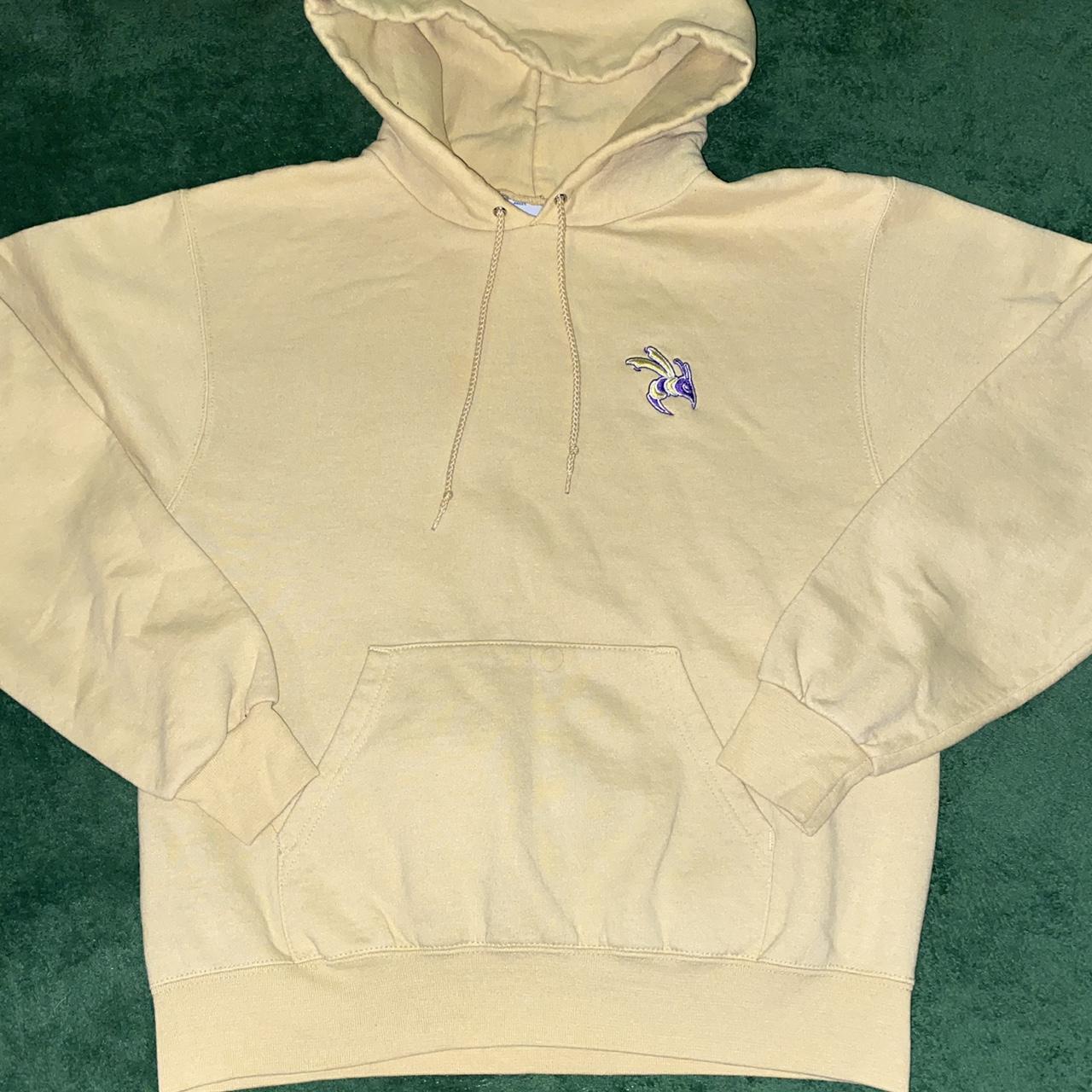 Super clean Defiance Yellow Jackets Champion hoodie.... - Depop