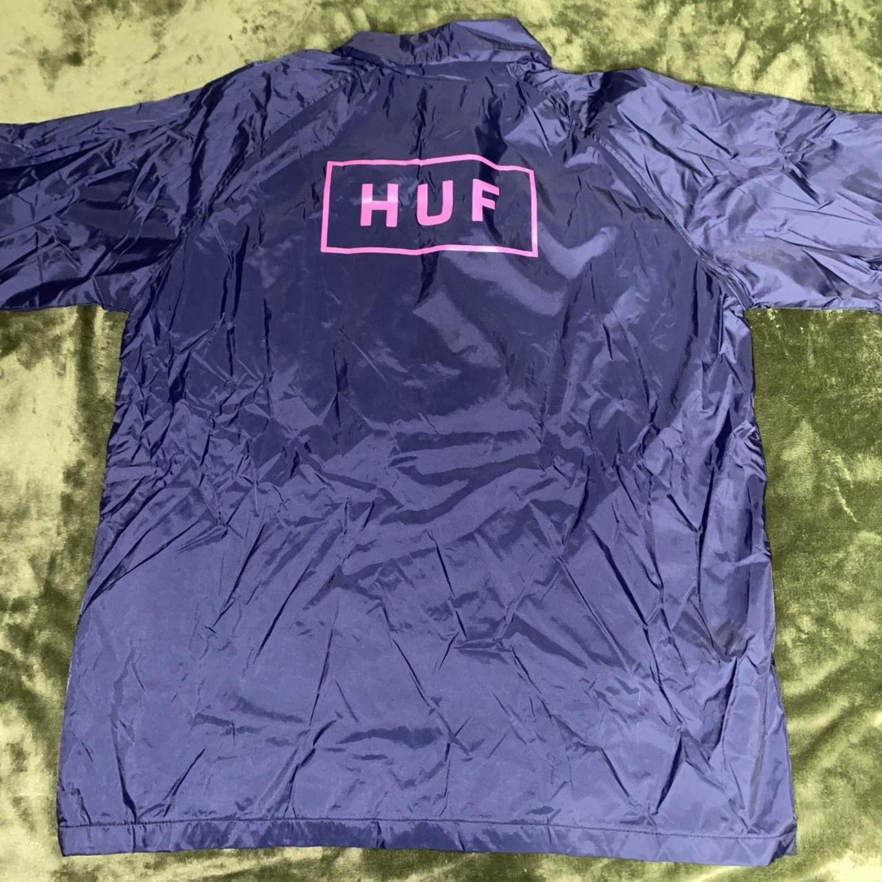 HUF WINDBREAKER HUF outlets BAR LOGO COACH JACKET Pink