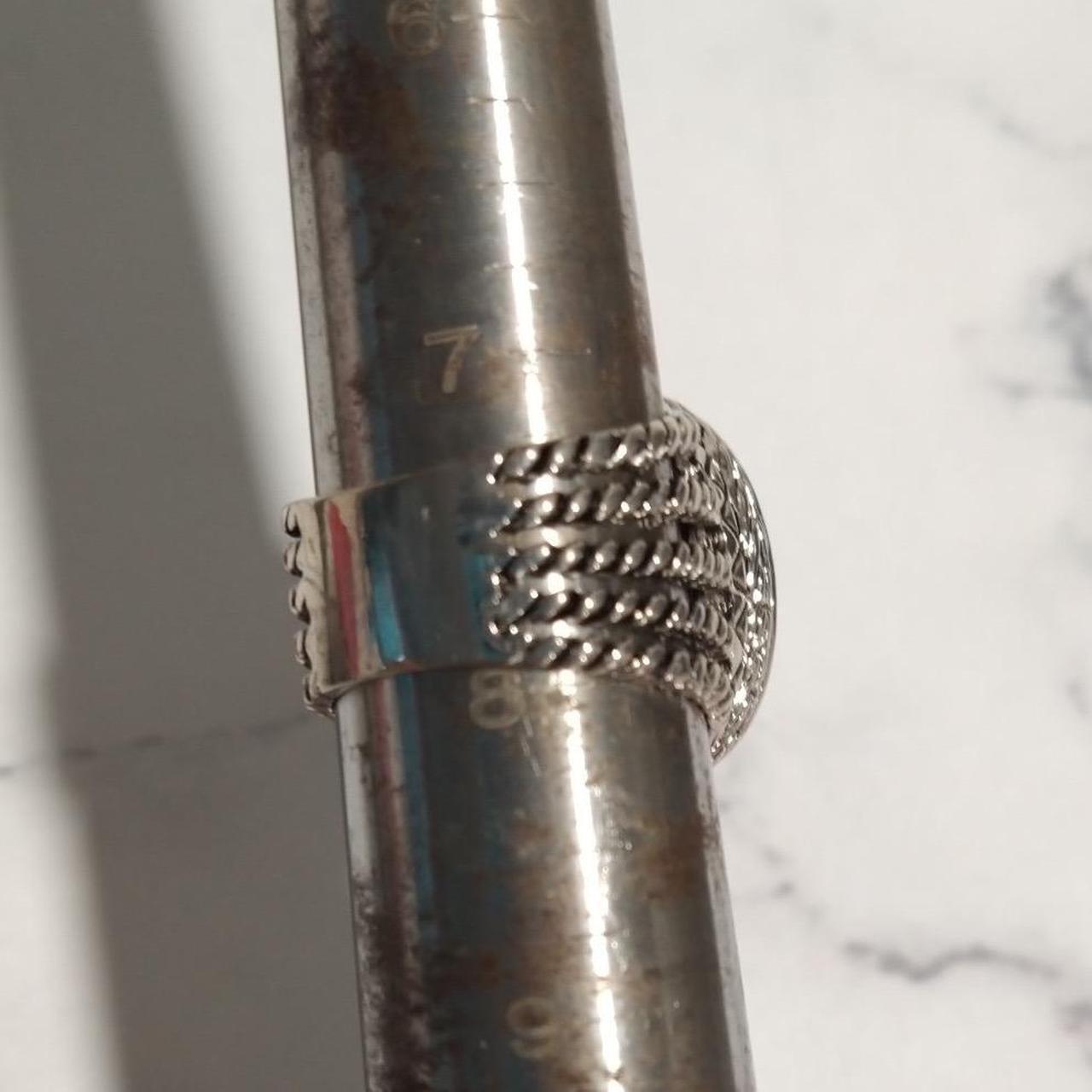 Preloved Women's Ring - Red/Silver – Statement Ri… - image 5