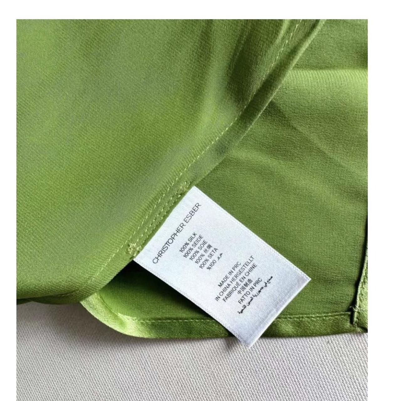 CHRISTOPHER ESBER green Verdant Falls wrap-effect... - Depop