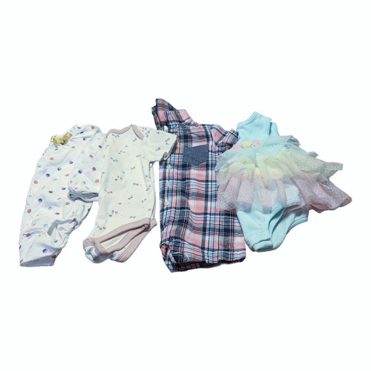 Baby Girl Clothes Lot of 4 Onesies 03 months These... Depop