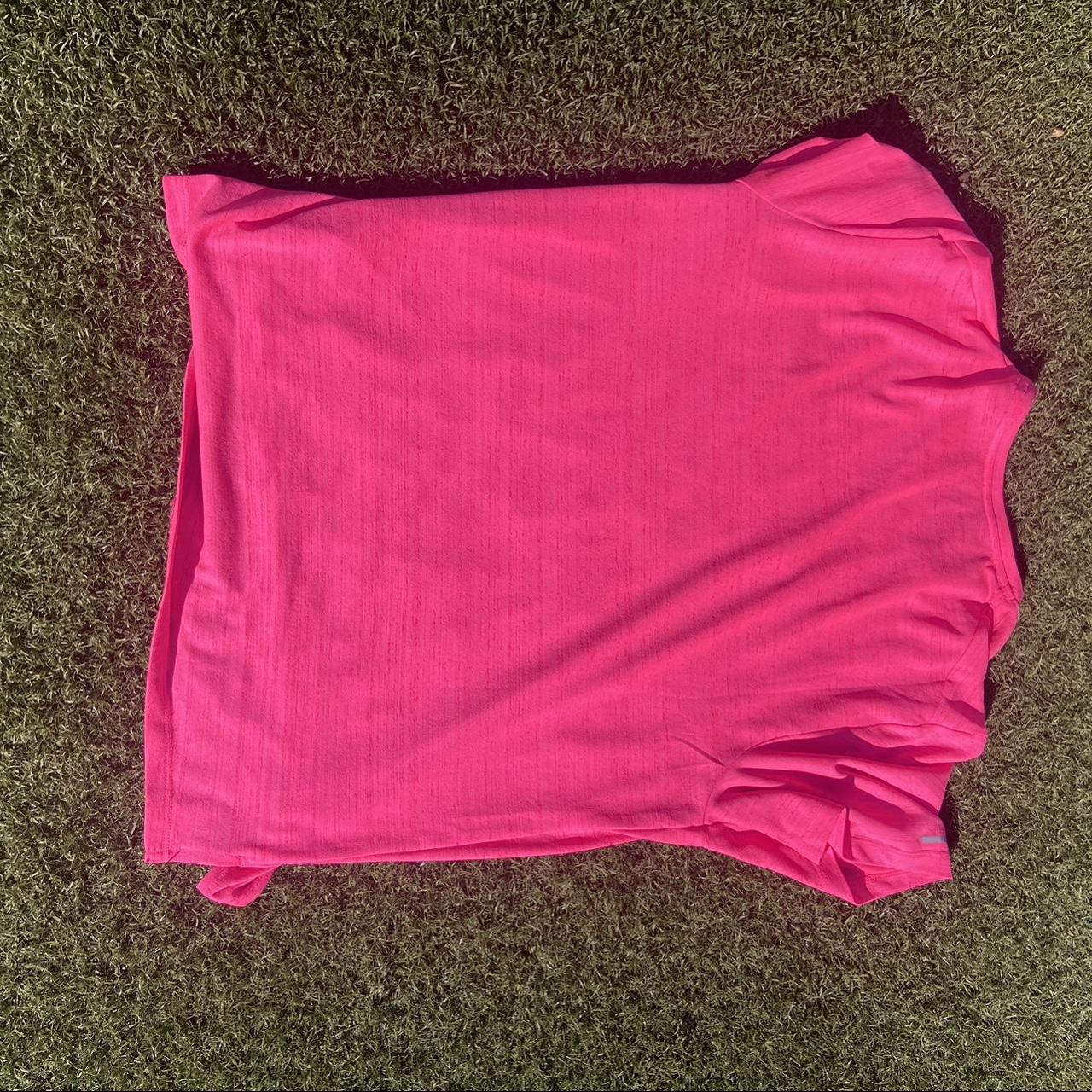 mens pink nike miler t shirt