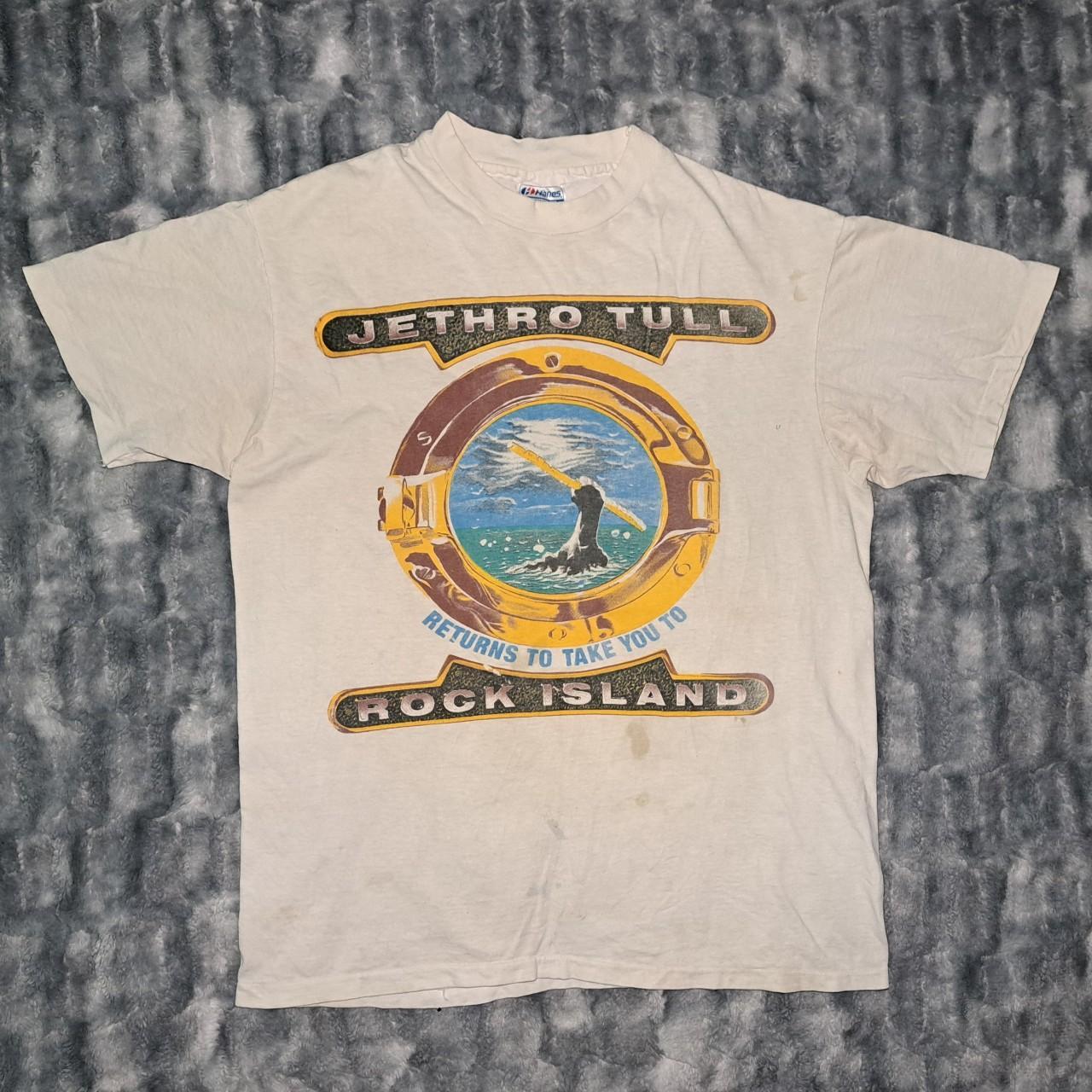 Vintage Jethro Tull Rock top Island Tour 1989 T-shirt Single Stitch