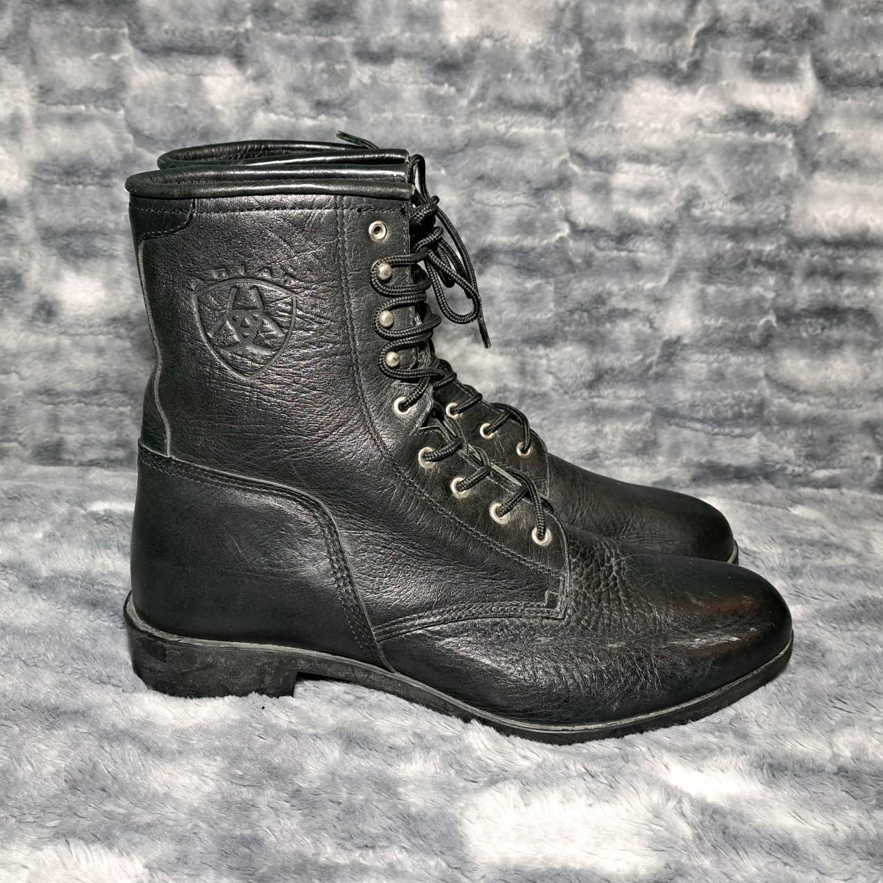 Black ariat lace outlet up boots