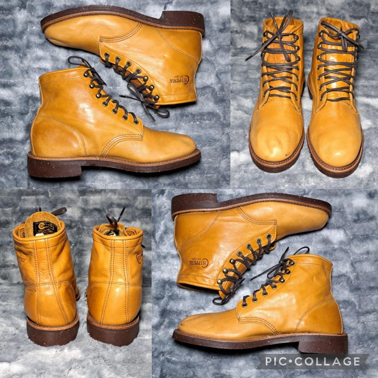 Original Chippewa Leather Boots 99200 Size 9