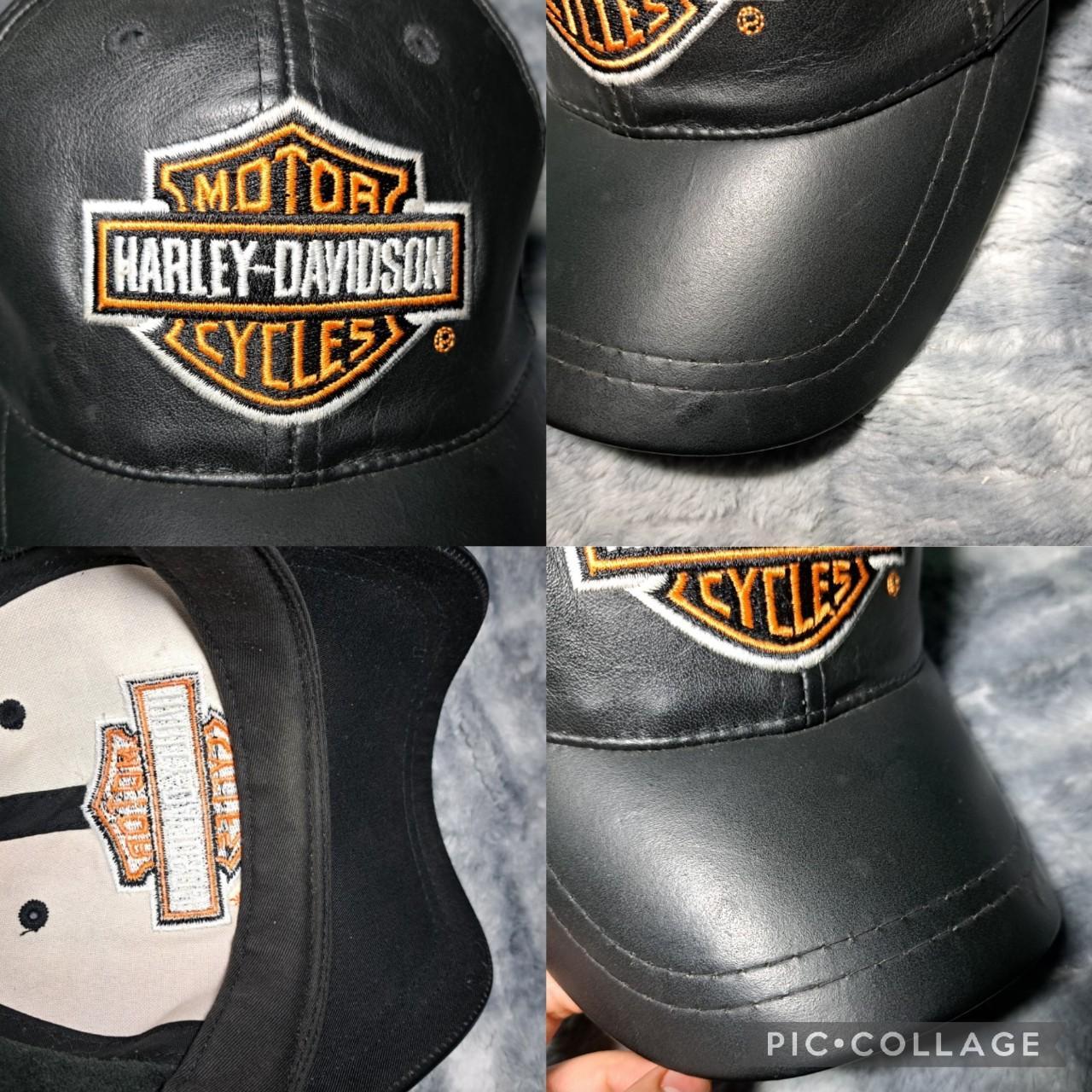 Harley-Davidson USA Vintage Authentic Black Leather Helmet