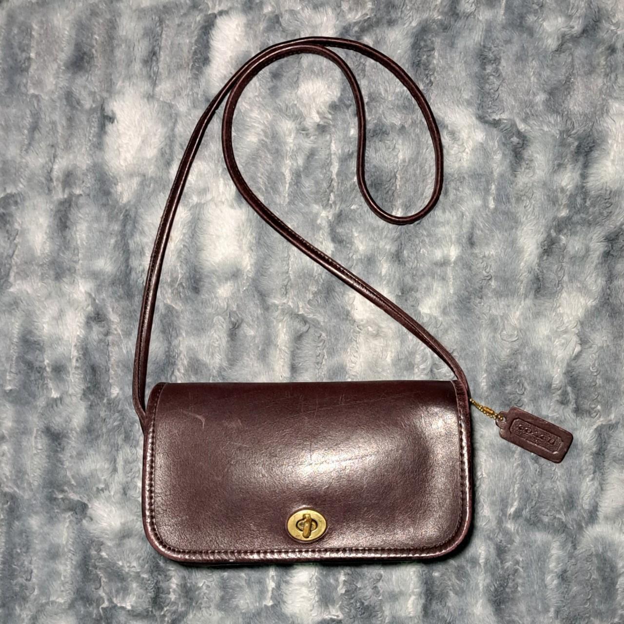 Coach burgundy clearance crossbody