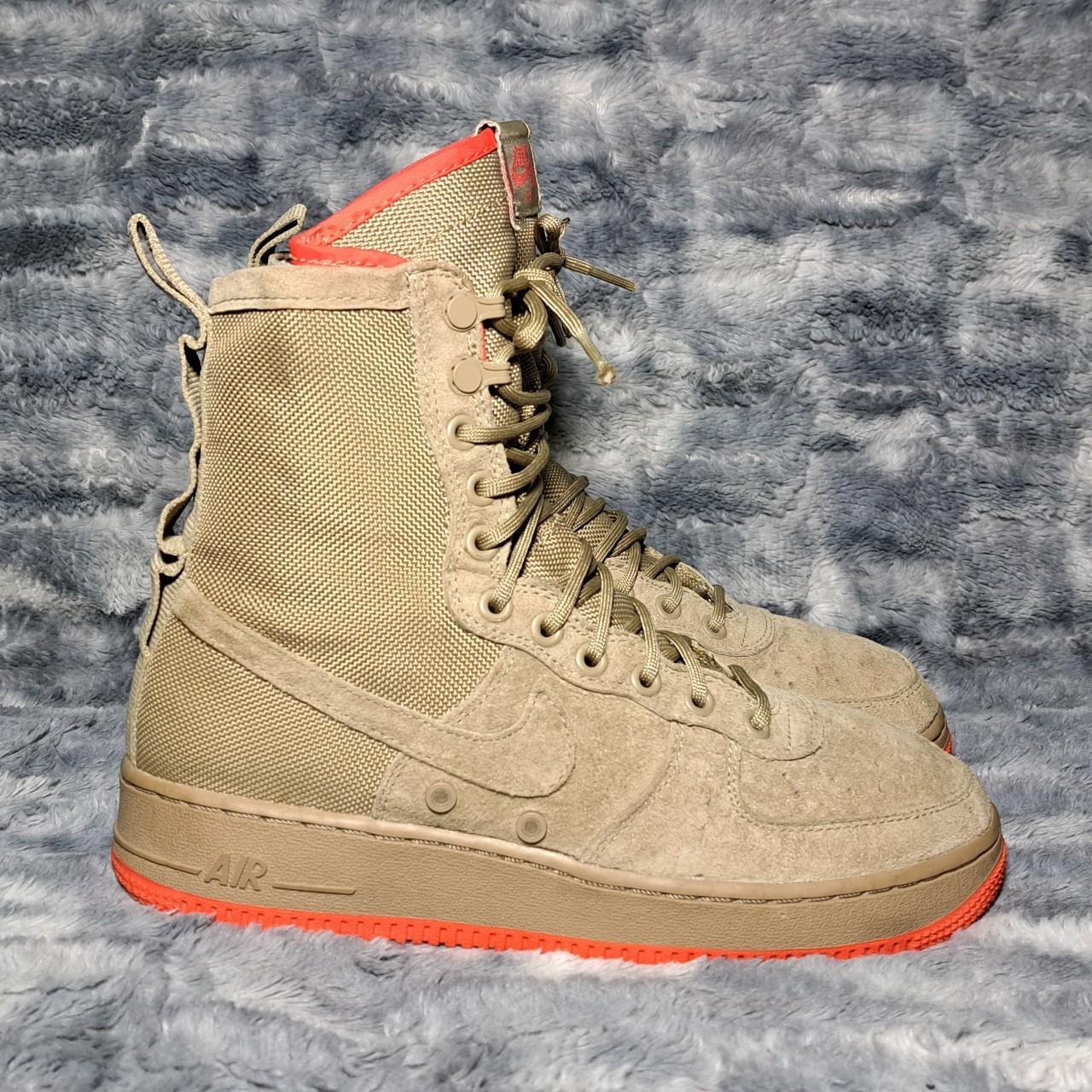 Nike SF Air Force 1 Khaki Boots Size men s 8 UK. Depop