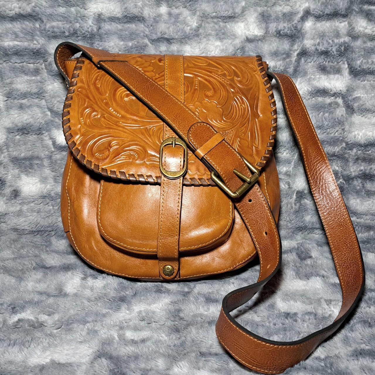 Tooled Leather Saddle Nash Saddle Bag Patricia Nash Barcelona - Main Image